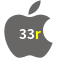Aplicativo 33r para iOS